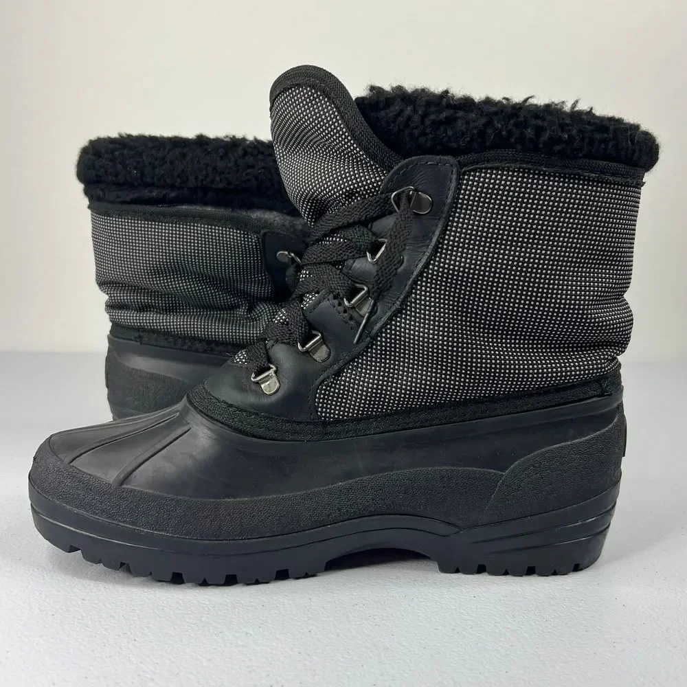 Sorel Duck Boots Shin Above Ankle Waterproof Felt Fleece Lined Winter Women‎ 9